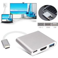 HDMI92®Nouveau Type C USB 3.1 vers USB-C 4K HDMI USB3.0 adaptateur 3 en 1 Hub pour Apple Macbook