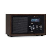 Radio - Auna Ambient DAB+-FM - Bluetooth  5.0 AUX-IN - Écran LC - Réveil Coquetier - Bois