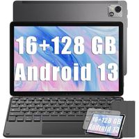Blackview Tab 13 Pro Tablette Tactile Android 13 10.1" 16Go+128Go-SD 1To 7680mAh(18W) 13MP+8MP 4G,WiFi,Dual SIM Gris Avec Clavier