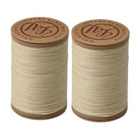 2 pièces beige 0.55mm lin ciré fil cordon couture artisanat pour cuir Caft bricolage