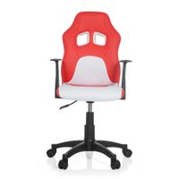 Chaise de bureau / Siège pivotant enfant TEEN GAME AL rouge/blanc hjh OFFICE