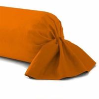 STOF Alicia Taie De Traversin Coton Uni Noir 185 X 45 Cm - Qualité Exceptionnelle