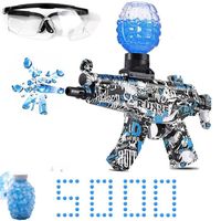 PIMPIMSKY Bombe à Eau Pistolet électrique , Enfants en Plein air CS Bombe à Eau Jouet Sniper Fusil + 45000 Crystal Bullet (bleu)