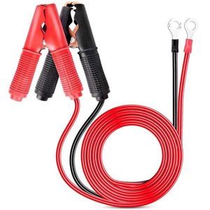 Câbles Pinces Crocodile Auto-enrouleurs - 15m - Pour Multimètre Et Test Électrique - Rouge/Noir