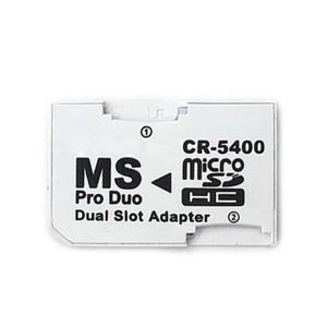 Mini lecteur de carte Memory Stick Pro, adaptateur de carte Micro SD TF  vers MS Pro, fentes pour touristes uniques pour Sony PSP, manette de jeu  pour