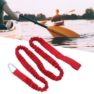 KAYAK Laisse de pagaie de kayak élastique en nylon anti-perdue ATYHAO - Rouge