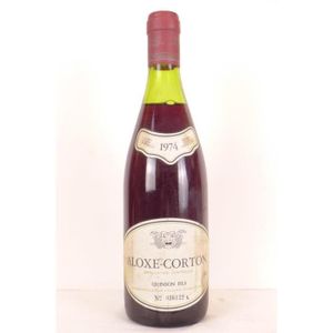 VIN ROUGE aloxe-corton quinson fils  rouge 1974 - bourgogne