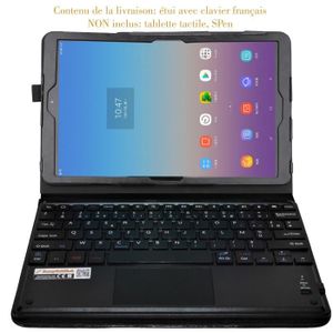4€32 sur Étui HSMY avec Clavier Français AZERTY Bluetooth pour Samsung  Galaxy Tab A 8.0 T290 - Or&Blanc - Clavier pour tablette - Achat & prix