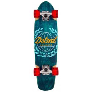 SKATEBOARD - LONGBOARD Skateboard Cruiser D-Street Atlas Blue - Adulte - Mixte - 4 roues - 7.25