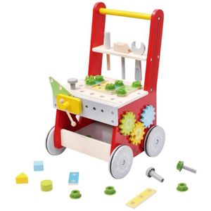 Chariot De Marche En Bois Jeux En Bois Bebe Et Enfant Cdiscount