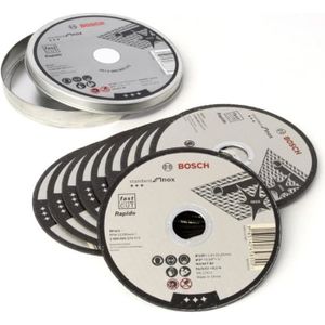 DISQUE ABRASIF Bosch Boîte de 10 disques à tronçonner pour l'inox