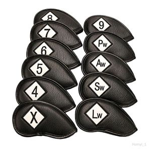 CAPUCHON - COUVRE CLUB 11PCS Golf Iron Head Cover avec numéros pour une r