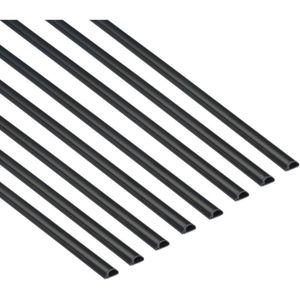 Goulotte autocollante - Noir - 1,2 x 1,2 x 100cm - 10 x 1m - Avec ruban  adhésif en mousse - Prête pour le montage57 - Cdiscount Bricolage