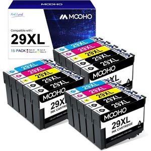 cartouches encre compatible imprimante Epson XP-245 LOT de 5 - 2x17ml +  3x13ml pas cher
