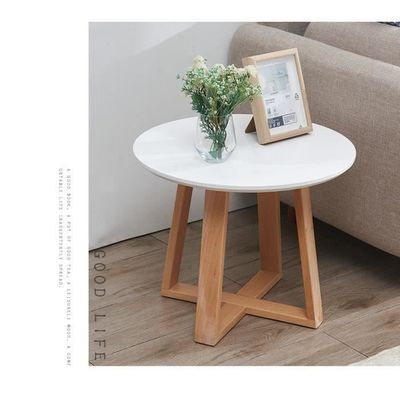 Table D Appoint En Bois Massif Table Basse Rond Bout De Canape 50