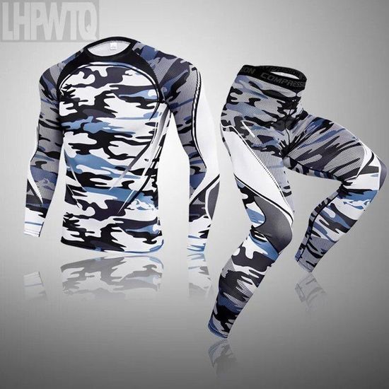 Sous-vêtement Thermique Homme - Haut & Bas Séchage Rapide - Pour Ski, Randonnée, Sport Hiver - 5