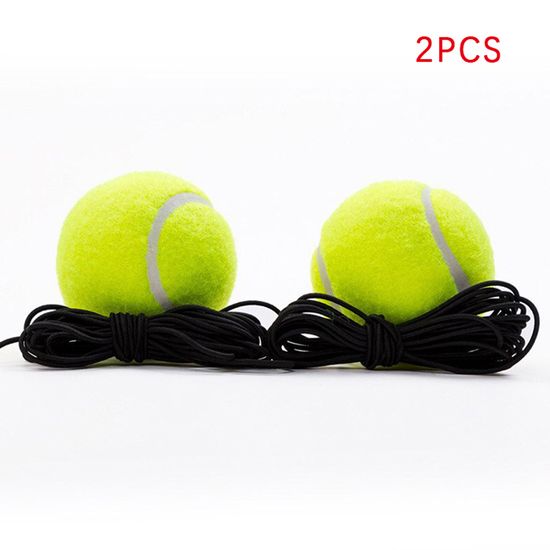 ZBHDEYG Set D'entraînement Tennis Avec 3 Balles Cordées + Base – Rebond Facile, Stable, Pour Tous Niveaux