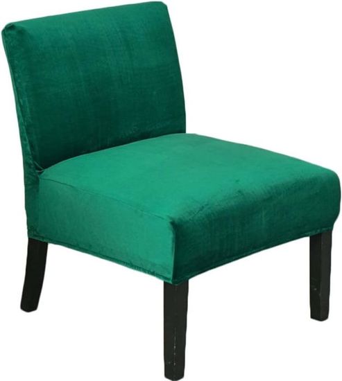 Highdi Housse De Chaise Extensible Sans Accoudoirs - Jacquard Vert Matcha, Protection Élastique Pour Fauteuil 1 Place, Salon, Chambre Et Hôtel