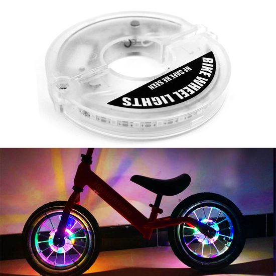 Lumières Pour Roues De Vélo Rechargeables - Fil Lumineux LED - Installation Facile Sans Outil - Décoratif Et Visible La Nuit