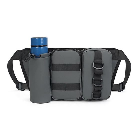 Pochette Tablette Ceinture - Sac Organisateur Avec Velcro, Imperméable - Pour Tablette Jusqu'à 8 Pouces, Rangement Câbles Et Chargeur