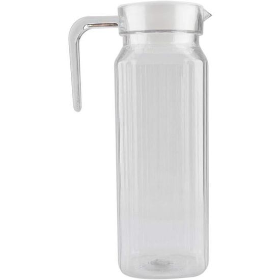 SILBERTHAL Carafe En Verre Avec Infuseur à Fruits 2 L – Carafe à Eau Avec Couvercle – Passe Au Lave-vaisselle Transparent