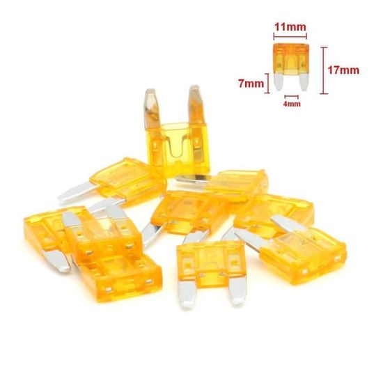 5pz Fusibile 25A A Lama 19mm Per Auto Lamellari Fuse Fusibile A Lamella - Foto 2