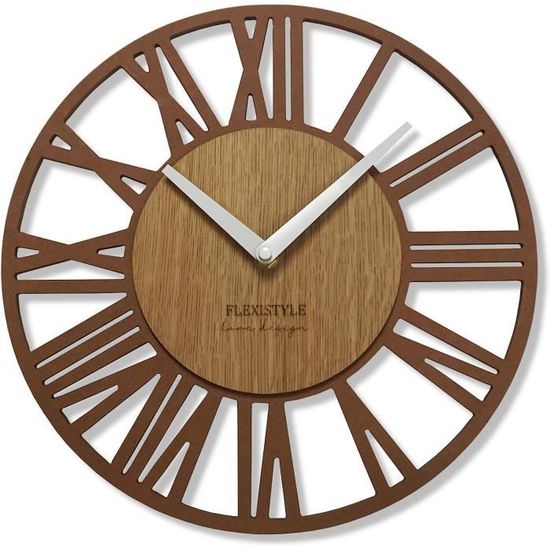 Horloge Murale Enfant Silencieuse 30cm - Apprentissage Heure 12/24h Avec Cadran Coloré