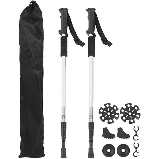 Bâton De Marche Télescopique Pliable + étui - Randonnée, Trekking, Nordique