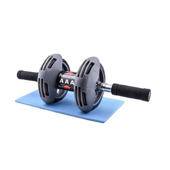 Rouleau Abdominal + Barres De Pompes Maji Sports – Roue Stop-wheel – SZ14