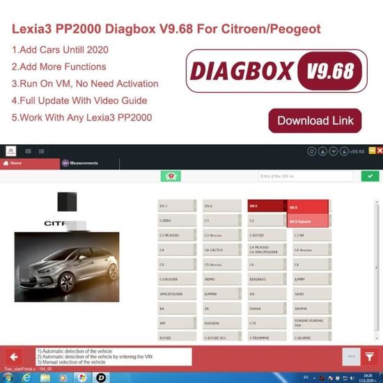 Lexia 3 – PP2000 Diagbox puce complète de diagnostic de voiture