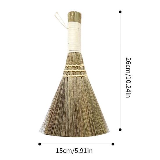 Mini Balai à Main En Paille - Balai Sweep Pour Nettoyage Fin Et Comptoirs