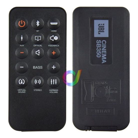 Télécommande De Remplacement Pour Barres De Son JBL BAR1300, BAR1000, BAR800 - Infrarouge, Sans Programmation
