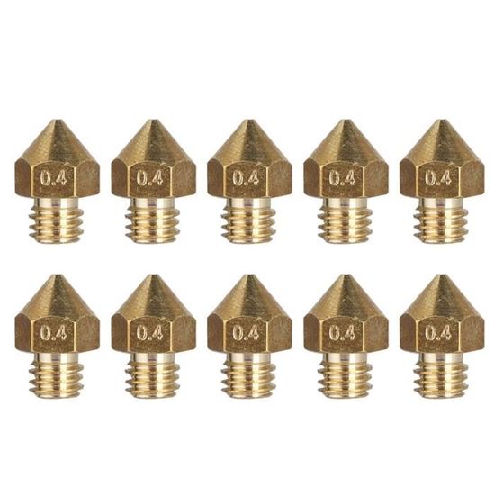 Lot De 5 Buses En Laiton H59 Pour Imprimante 3D M200 V2 - Diamètre 0.4 Mm - Compatible Et Durable