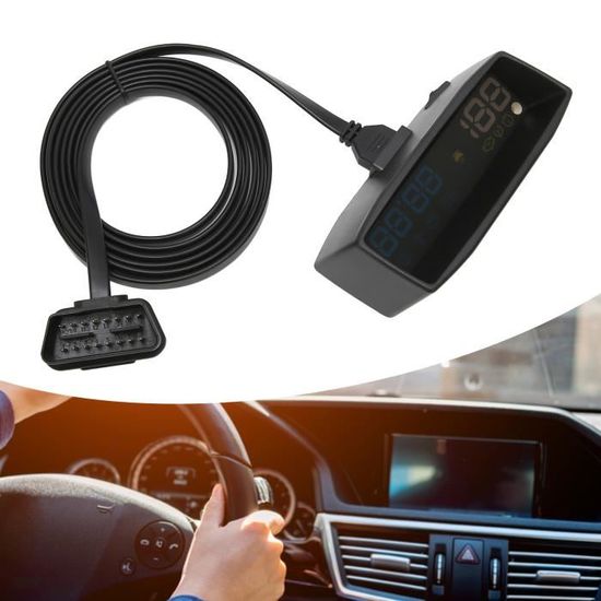 Affichage Tête Haute (HUD) Universel Pour Voiture – Écran 3,15’’ GPS – Plug & Play Via USB – Affichage Vitesse Et Temps De Conduite