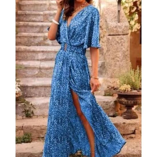 Robe Casual Fleurie Taille Unique - Occasion En Très Bon état, Coupe évasée, Courte