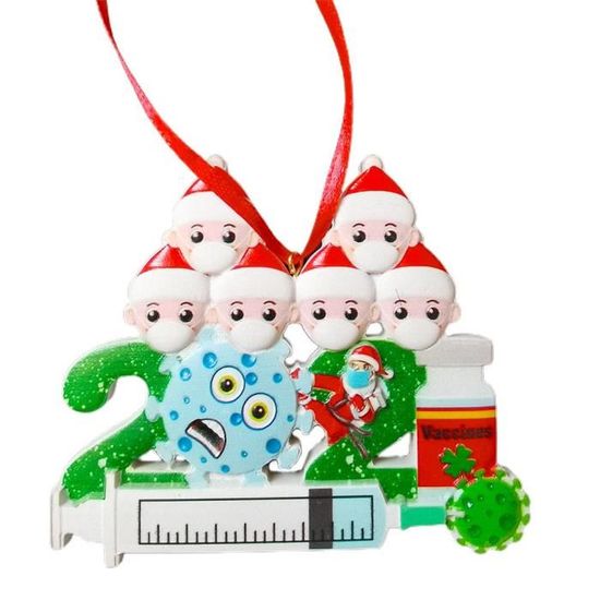 Déco Sapin De Noël Personnalisée – Figurines Famille (2, 3, 4, 5 Ou 6 Personnes) – Lot De Plus De 20 Pièces