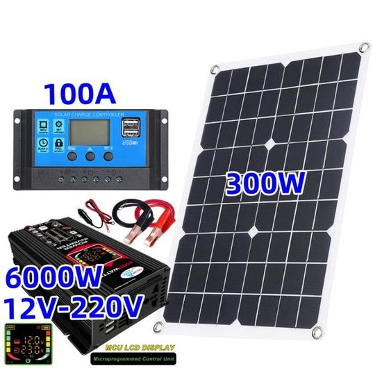 KIMISS Chargeur De Panneau Solaire 12 W Pour Projecteur Essentiel