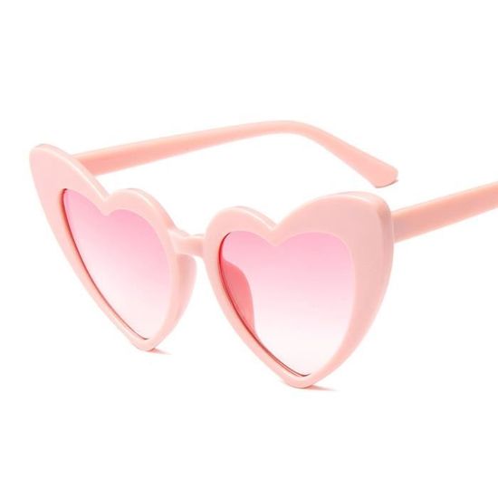 Lunettes De Soleil En Forme De Cœur - Noir - Sans Marque - Pour Femme