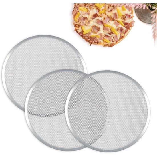 Assiette Pizza García De Pou 28cm - Aluminium Argenté - Rustique Et Pratique