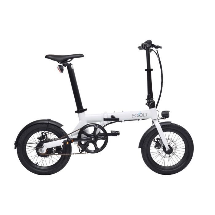 EOVOLT Vélo à assistance électrique pliant 16- - Blanc City