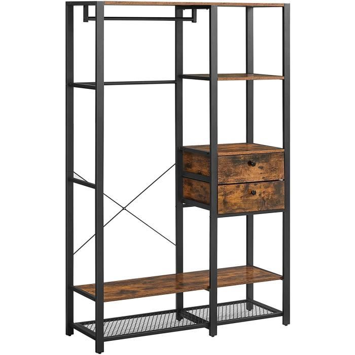 Armoire de Rangement, Penderie Pliable, Dressing, Armoire Métallique