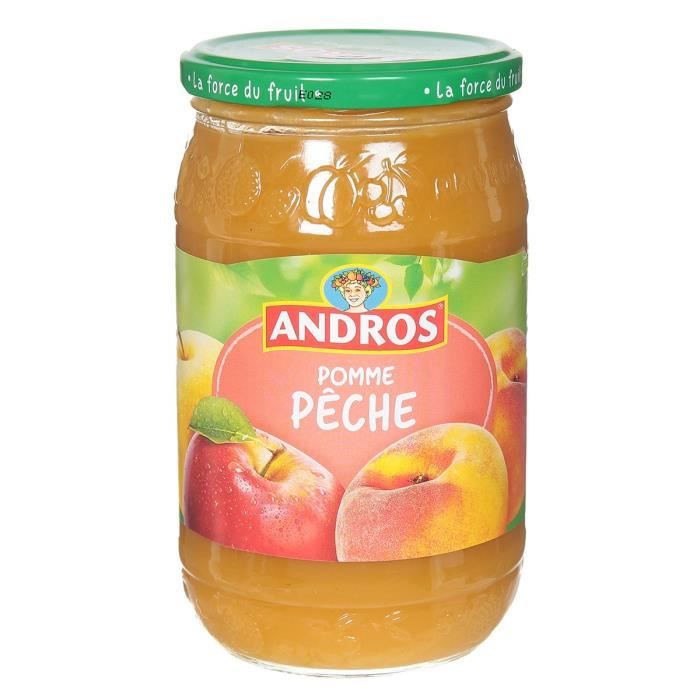 ANDROS Compote pomme - pêche - 730 g