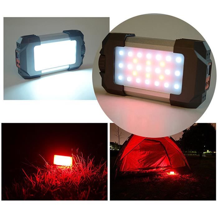 USB lumière intégrée 5400mA batterie camping avec thermomètre boussole nochalofo 22931 yl