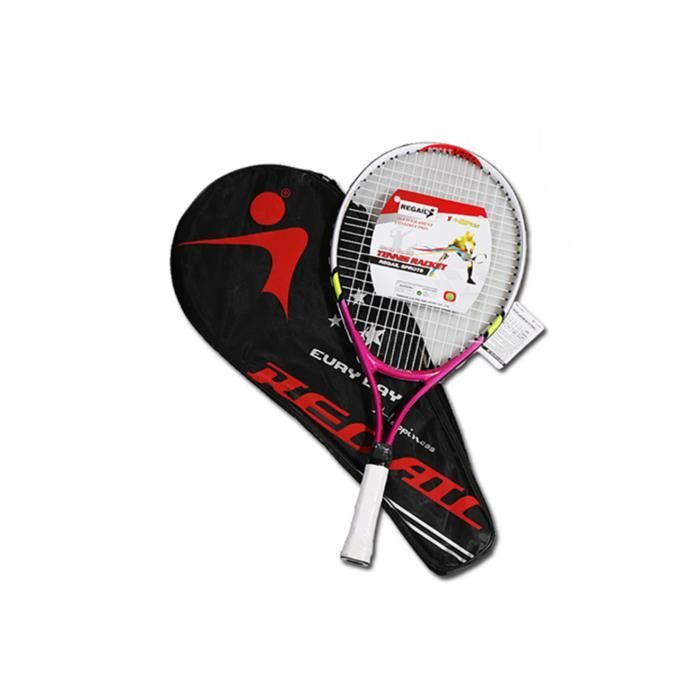 Raquette de tennis pour l'entraînement et la pratique, raquette pour enfants 2pcs rouge