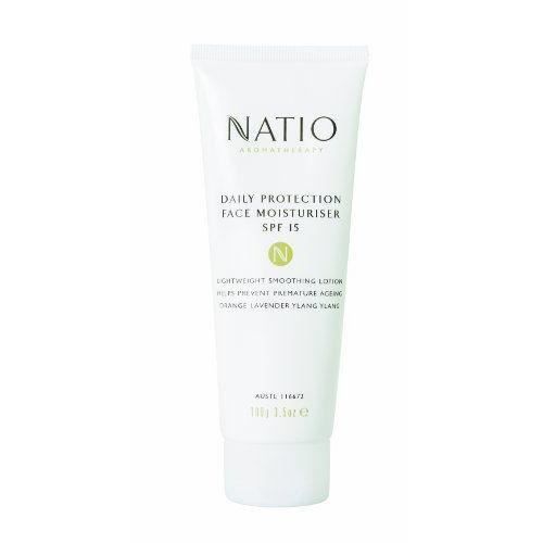 Natio 168 - NETTOYANT ET EXFOLIANT - Crème hydratante visage avec protection solaire indice 15 100g