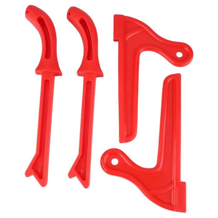 EBTOOLS Bâtons de poussée 4pcs sécurité en plastique travail du bois de protection scie à main outil de bâtons de poussée