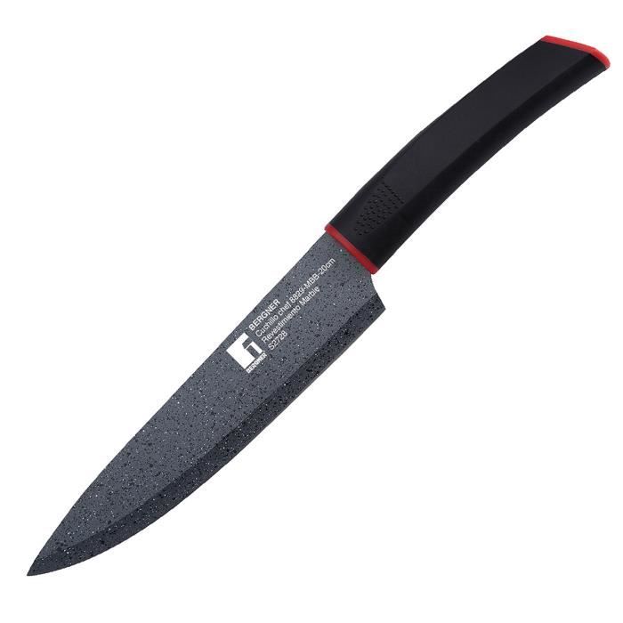 20Cm Chef Couteau Inox Marbre Ultra