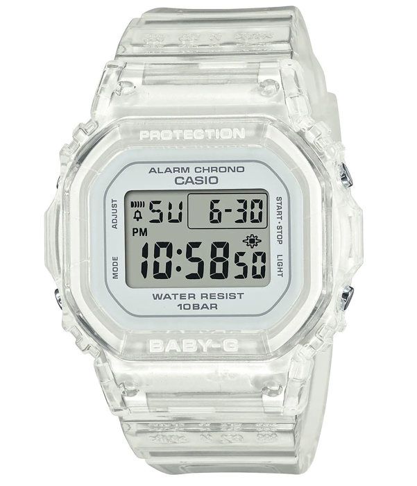 Montre - CASIO - Baby-G - Blanche transparente résine