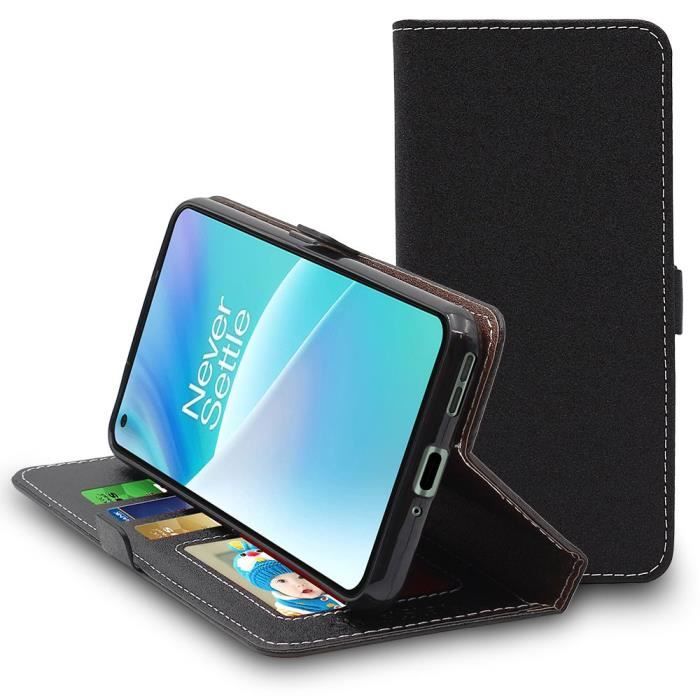 ebestStar ® pour OnePlus Nord 2T 5G - Etui Portefeuille PU Cuir , Noir