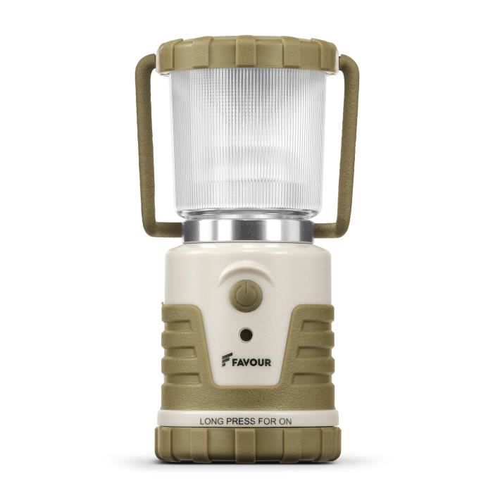 Favour L0541 Lampe Torche IPX4 Étanche, Résistante Lampe LED d’Extérieur, Fonctionne sur Batterie